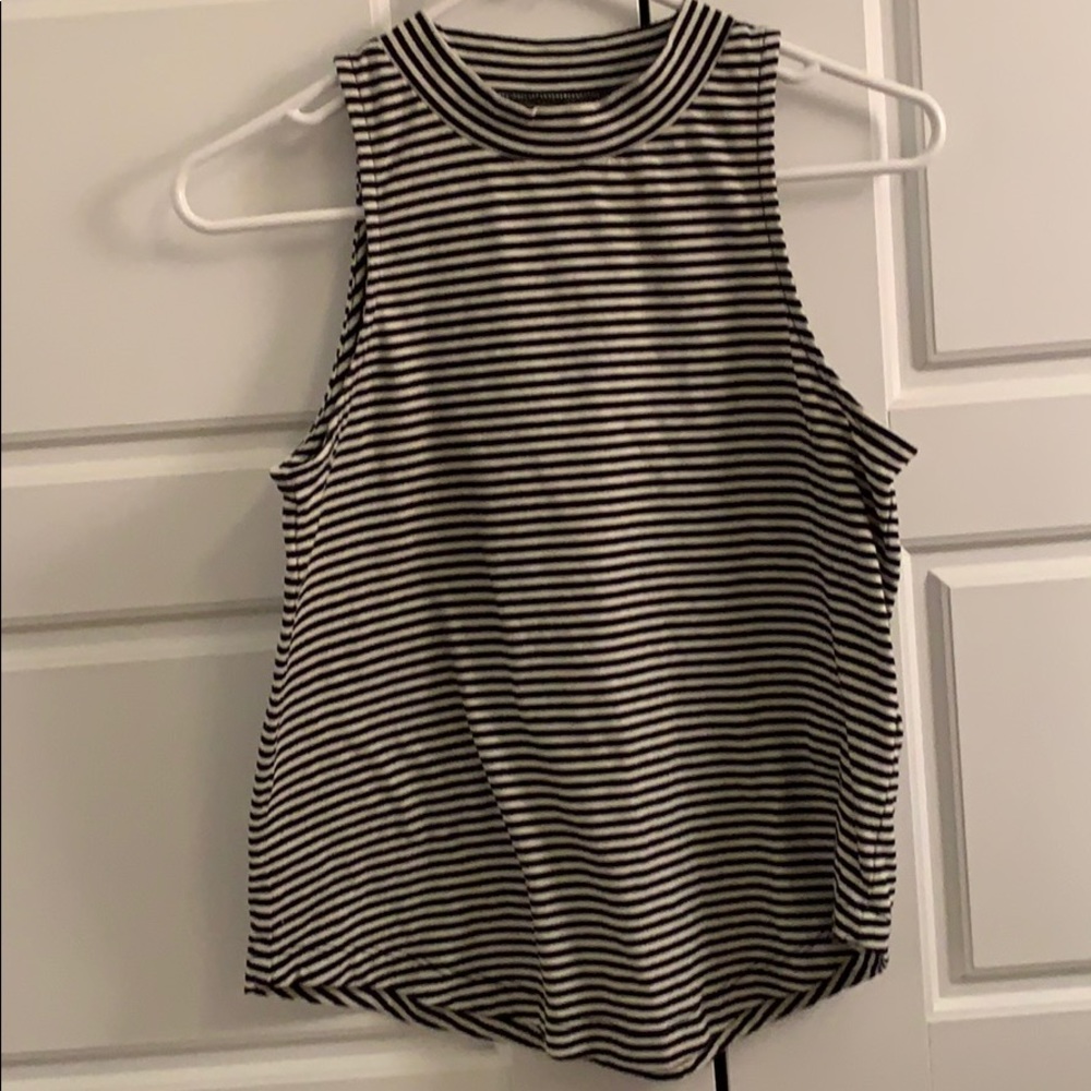 Madewell striped sleeveless shirt size small